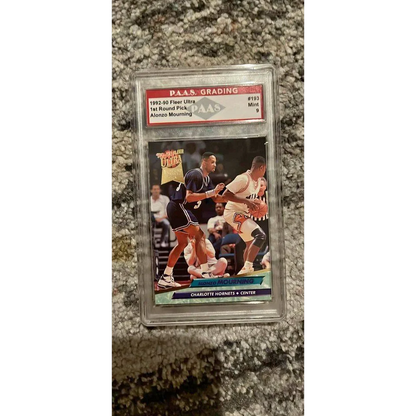 Rare graded Alonzo Mourning card 1992 Fleer Ultra basketball collectible image