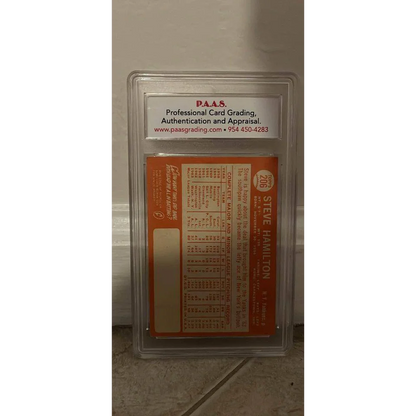 Vintage graded Steve Hamilton card from 1964 Topps Baseball collection for collectors