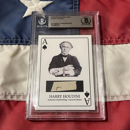 Rare Harry Houdini Handwritten Word Collection with Signed Cards