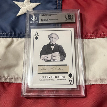 Rare Harry Houdini Handwritten Word Collection with Signed Cards