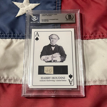 Rare Harry Houdini Handwritten Word Collection with Signed Cards