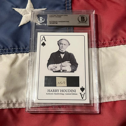 Rare Harry Houdini Handwritten Word Collection with Signed Cards