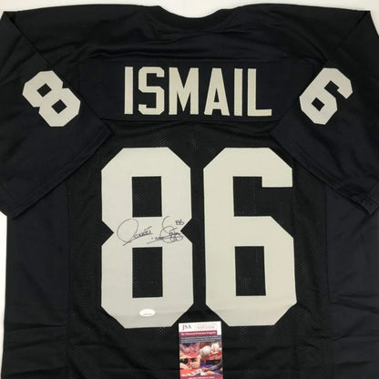 Black custom jersey signed by ISMAIL with 86, perfect for sports league fans