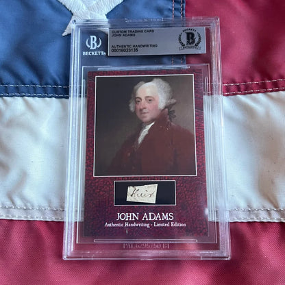 Rare John Adams Legal Document Handwriting Cards Now Available