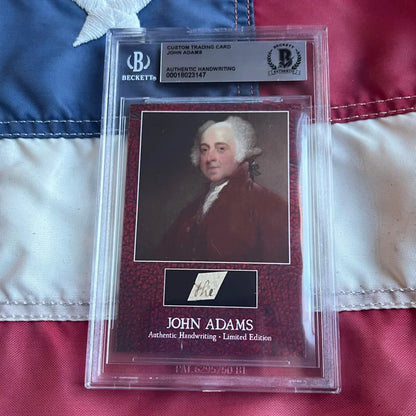 Rare John Adams Legal Document Handwriting Cards Now Available