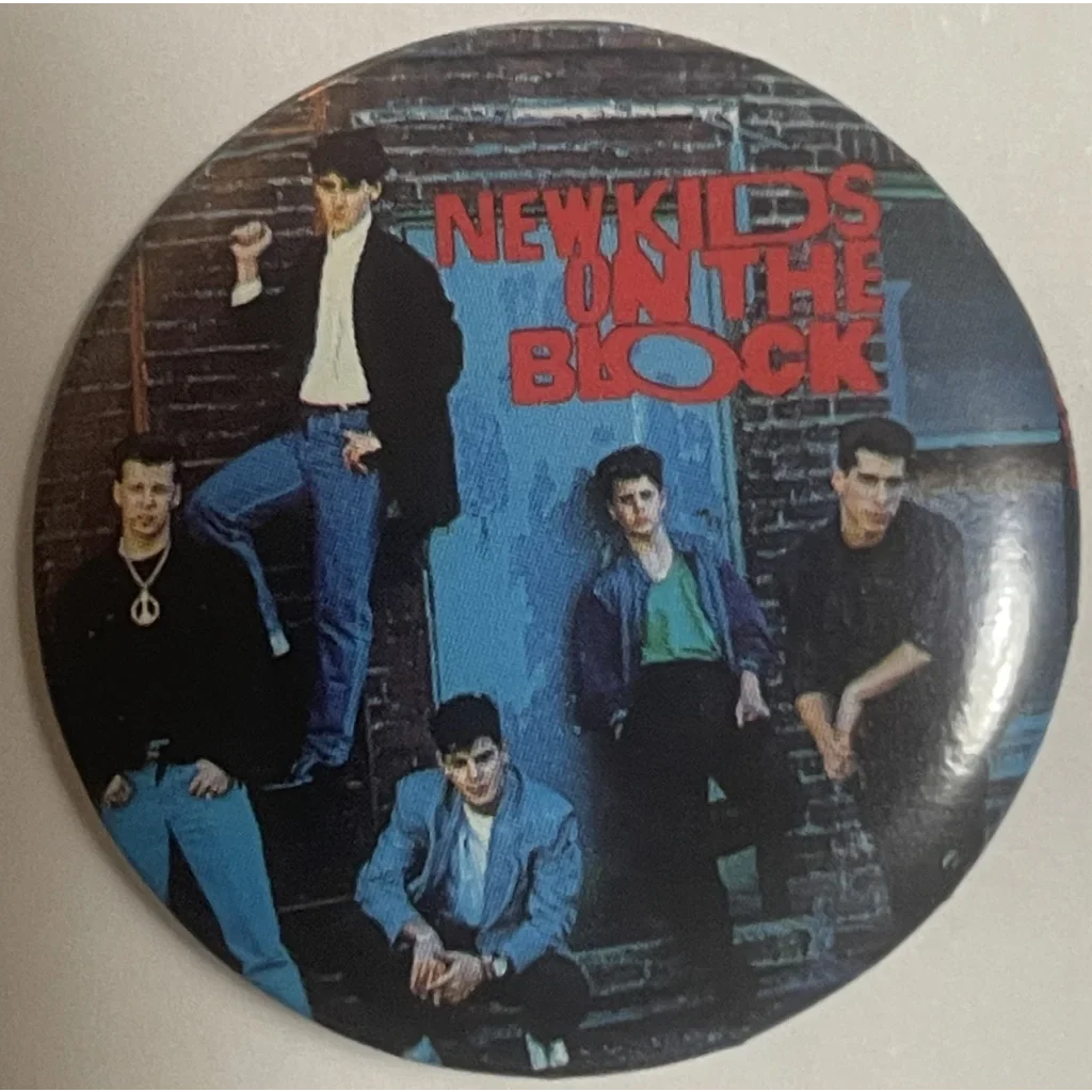 Circular picture disc of New Kids on the Block showcases the iconic boy band legacy