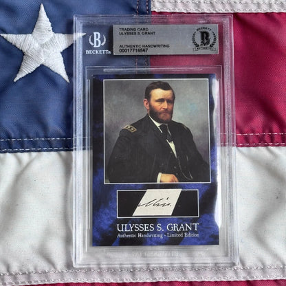 Rare President Chester Arthur Era Ulysses Grant Autograph Cards