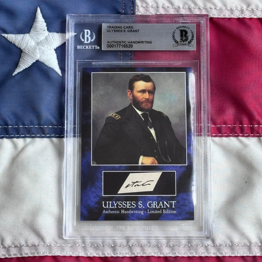 Rare President Chester Arthur Era Ulysses Grant Autograph Cards