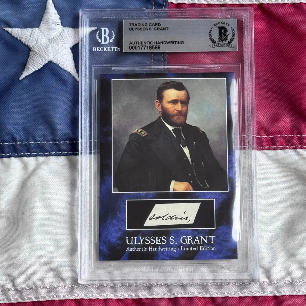 Rare President Chester Arthur Era Ulysses Grant Autograph Cards
