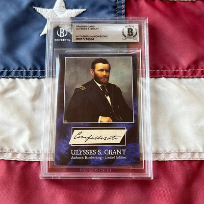 Graded trading card of Ulysses S. Grant from Rare President Chester Arthur Era collection