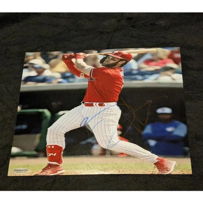 Autographed Bryce Harper Philadelphia Phillies rare signed 8x10 baseball photo