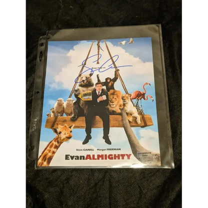 Rare Steve Carell Evan Almighty signed poster with certificate for collectors