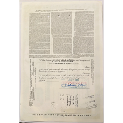 Vintage 1960s Studebaker stock certificate from Rare Vintage 1960s Studebaker Packard collection