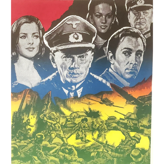 Rare Vintage 1966 Aux Ordres Du Fuhrer Triple Cross Belgium Movie Poster Advertisements Antique Collectible Items |