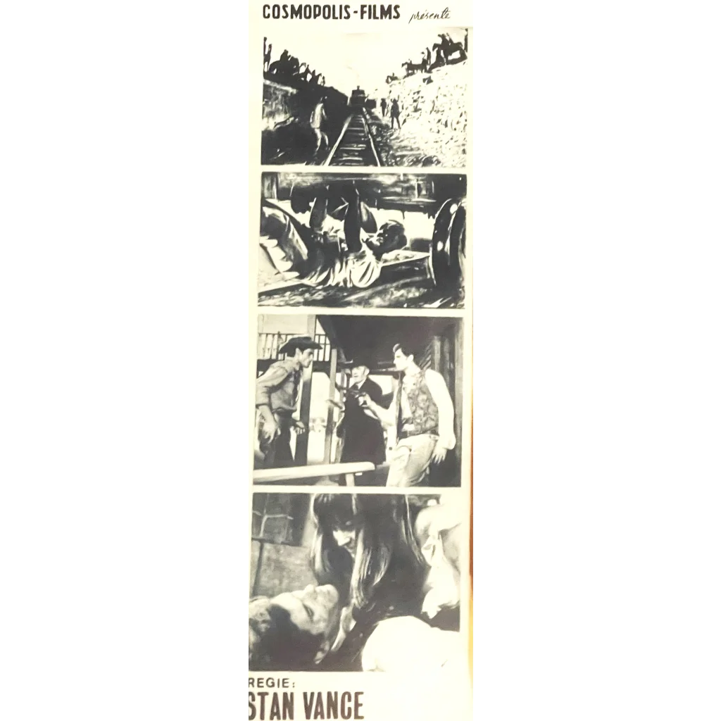 Rare Vintage 1967 Les Longs Jours De La Vengeance Belgium Movie Poster Western! Advertisements Antique Collectible