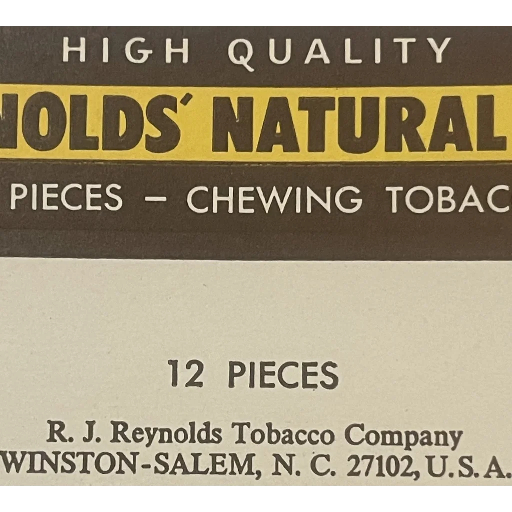 Rare Vintage 1970s Reynolds Natural Leaf 🍃 Tobacco Box Winston - Salem NC Advertisements Antique and Cigar Labels |