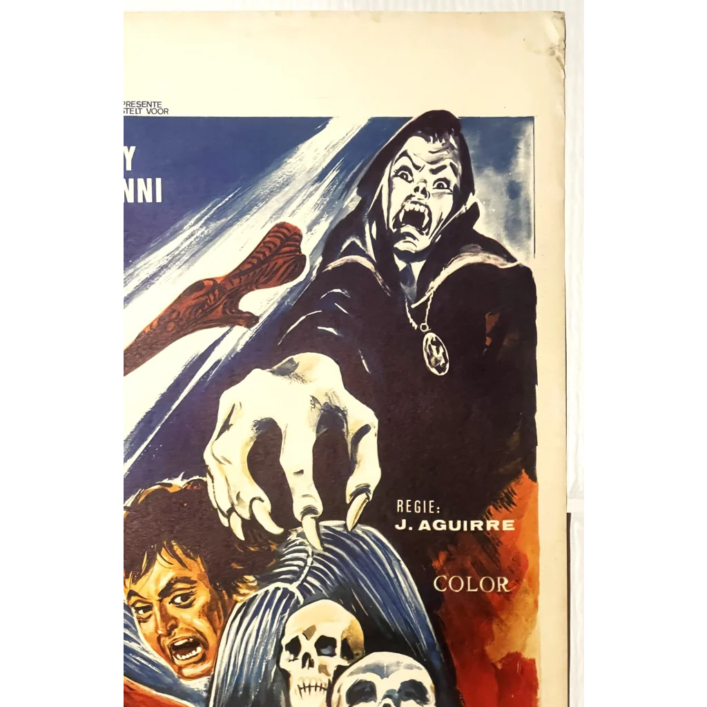 Rare Vintage 1973 🩸 The Hunchback of the Morgue Belgium Movie Poster Advertisements Antique Collectible Items |