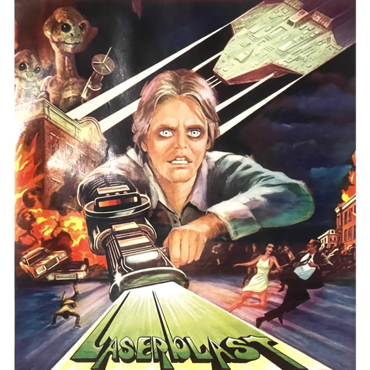 Rare Vintage 1978 ⚡ Laserblast Rayon Laser Laserstrall Belgium Movie Poster! Advertisements and Antique Gifts Home