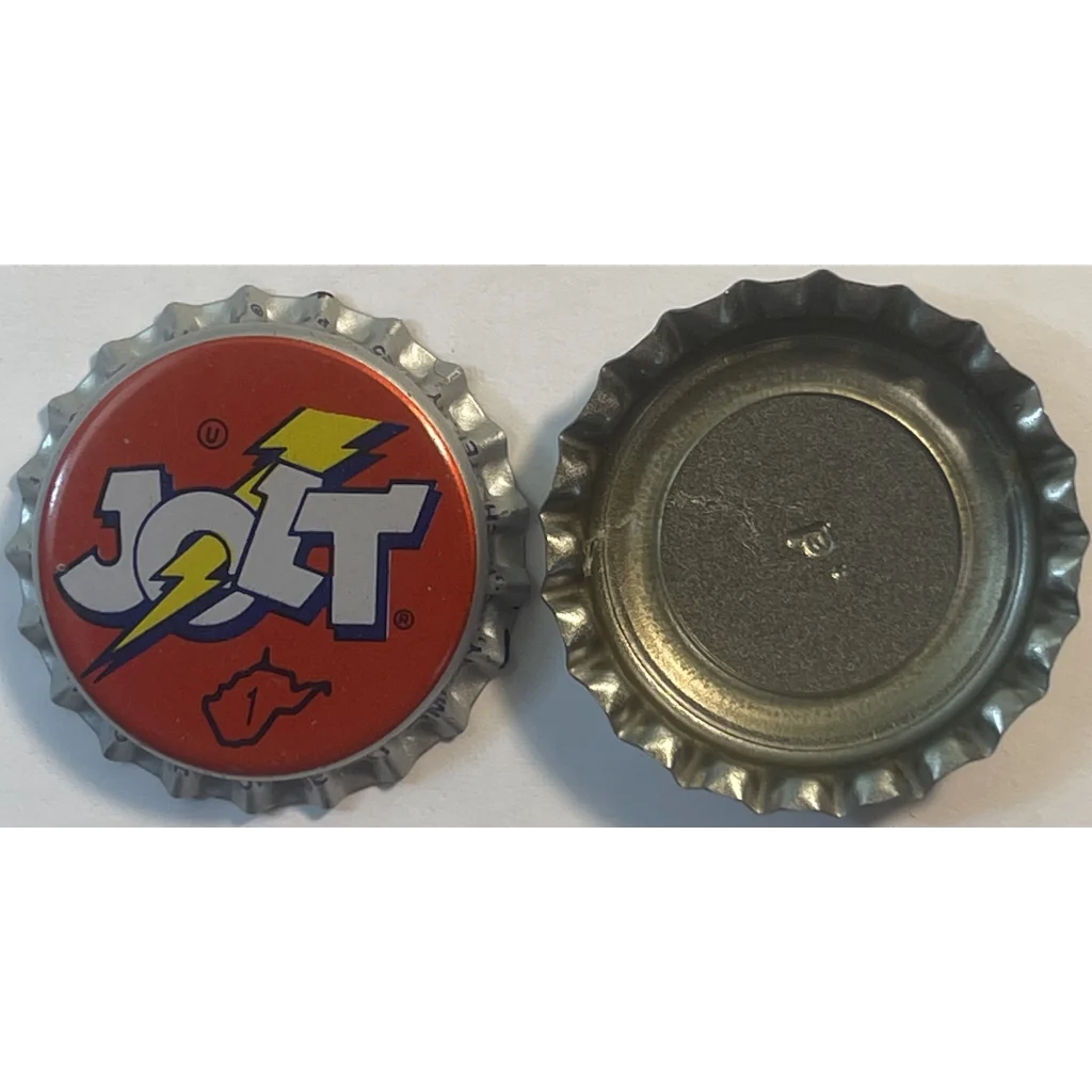 Rare Vintage 1980s Jolt Cola Bottle Cap Rochester NY Amazing Cap! Collectibles Transport back to the Bigger Brighter