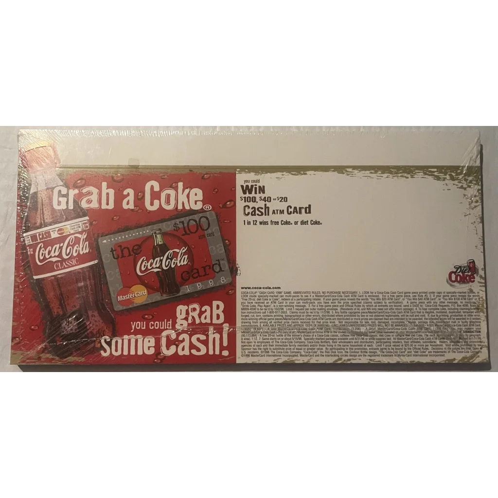Rare Vintage 1990s Coke Coca Cola Soda Advertising Store Display! Advertisements and Antique Gifts Home page 1998