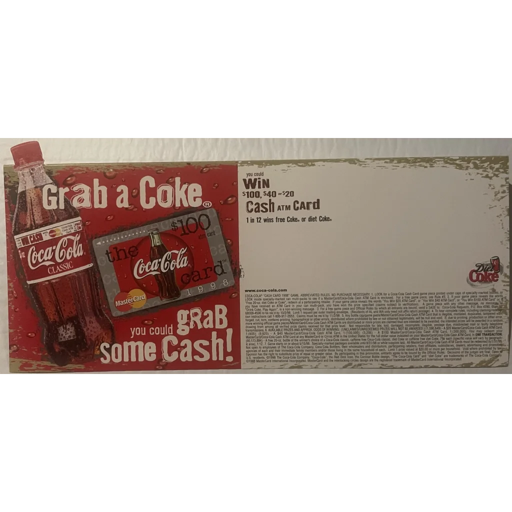 Rare Vintage 1990s Coke Coca Cola Soda Advertising Store Display! Advertisements Antique Collectible Items