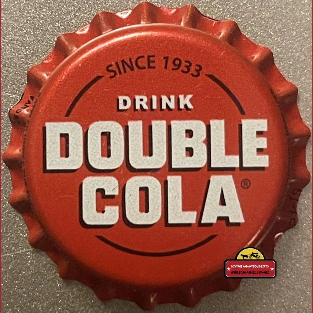 Rare Vintage Double Cola Bottle Cap Chattanooga Tn Unique Bottler 1980s - Advertisements - Antique Soda And Beverage