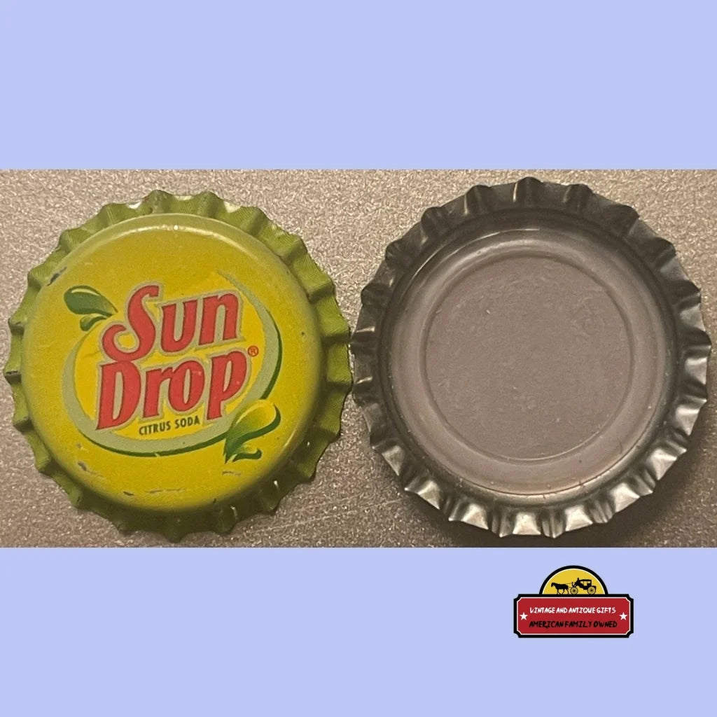 Rare Vintage Sun Drop Bottle Cap Sponsored By Dale Earnhardt. Rip 1980s - Advertisements - Antique Soda And Beverage