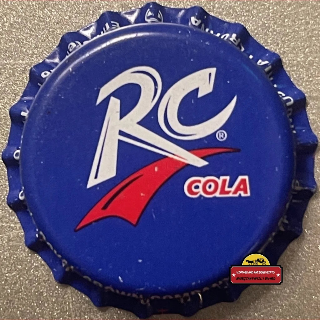 Rare Vintage Rc Royal Crown Cola Bottle Cap International Version 1980s - Advertisements - Antique Soda And Beverage