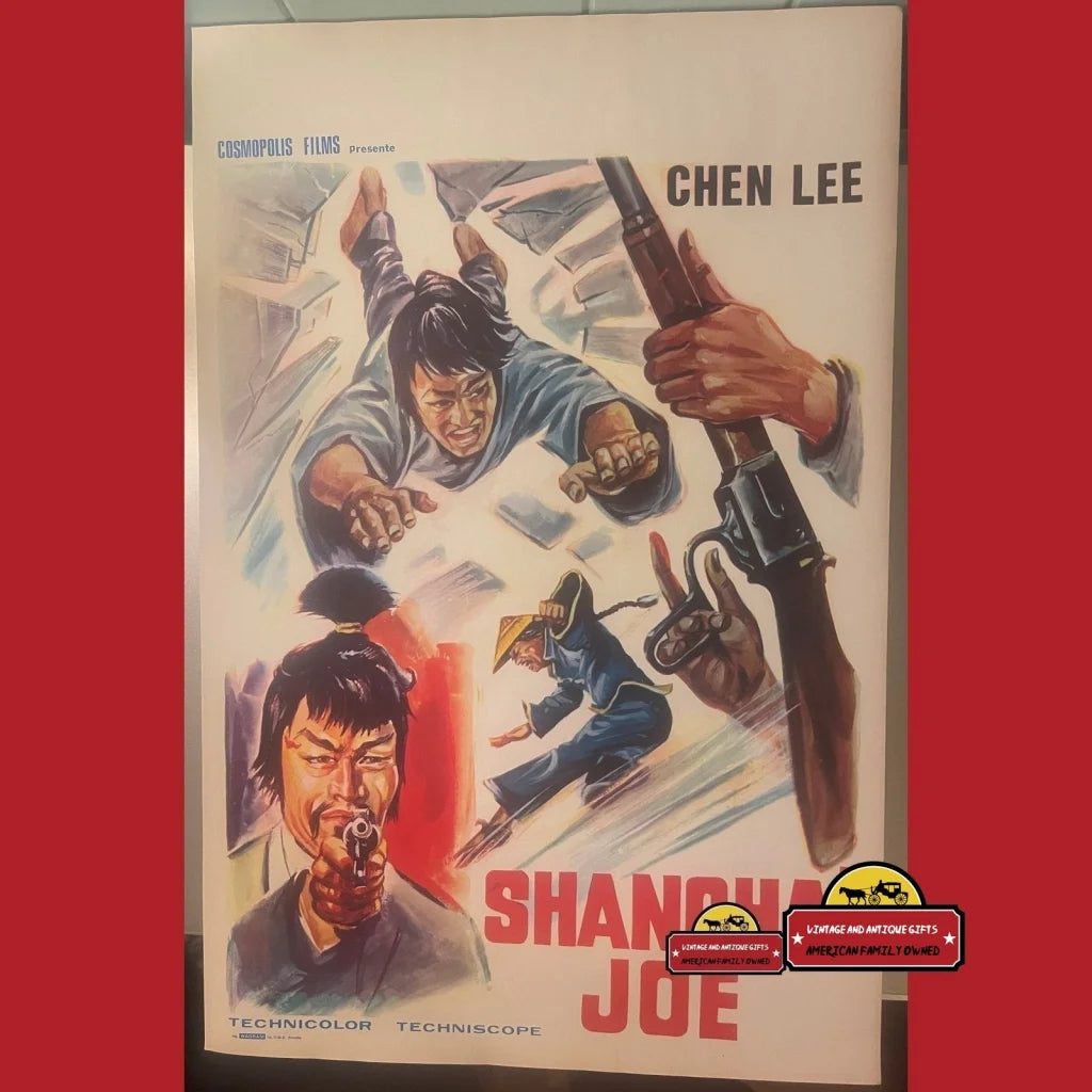 Rare Vintage 1973 Shanghai Joe Belgium Movie Poster Advertisements and Antique Gifts Home page - Cosmopolis Films: