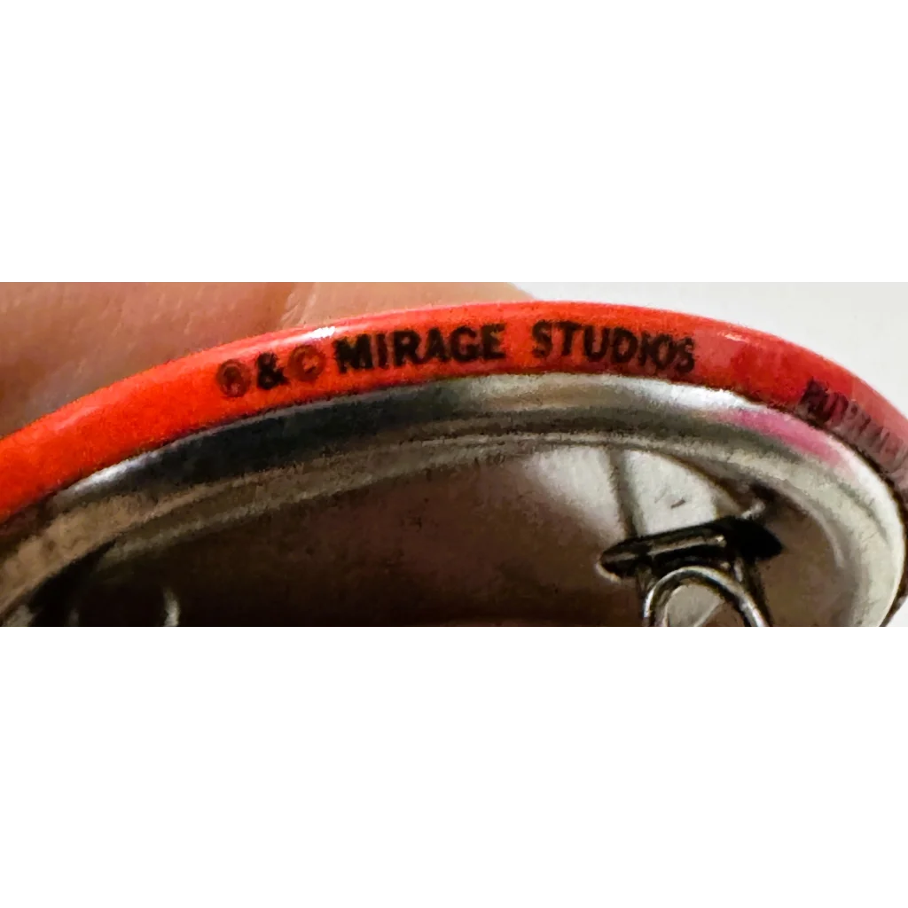 Rare vintage Shredder movie pin from 1990 TMNT film with Mirage Studios copyright