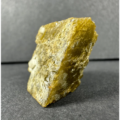 Rare yellowish green diamond quartz specimen with jagged crystals