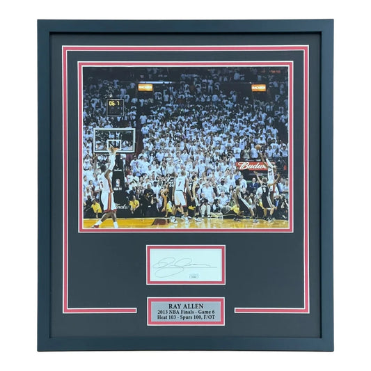 Ray Allen autographed Miami Heat deluxe framed 11x14 Game 6 finals photo