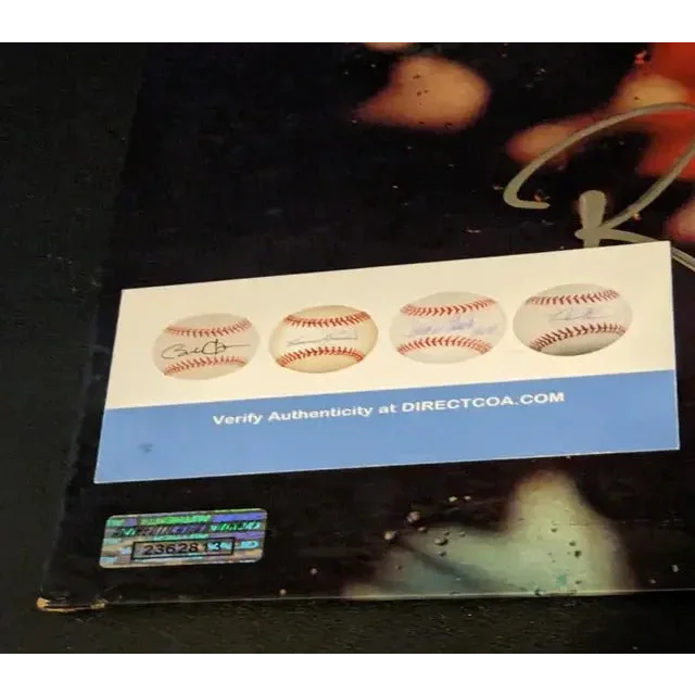 Ray Charles autographed rainy night vinyl record baseball memorabilia with signatures and authentication