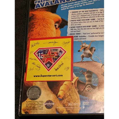 DVD case for Ray Romano Chillin with Scrat Signed DVD Sleeve with promo sticker