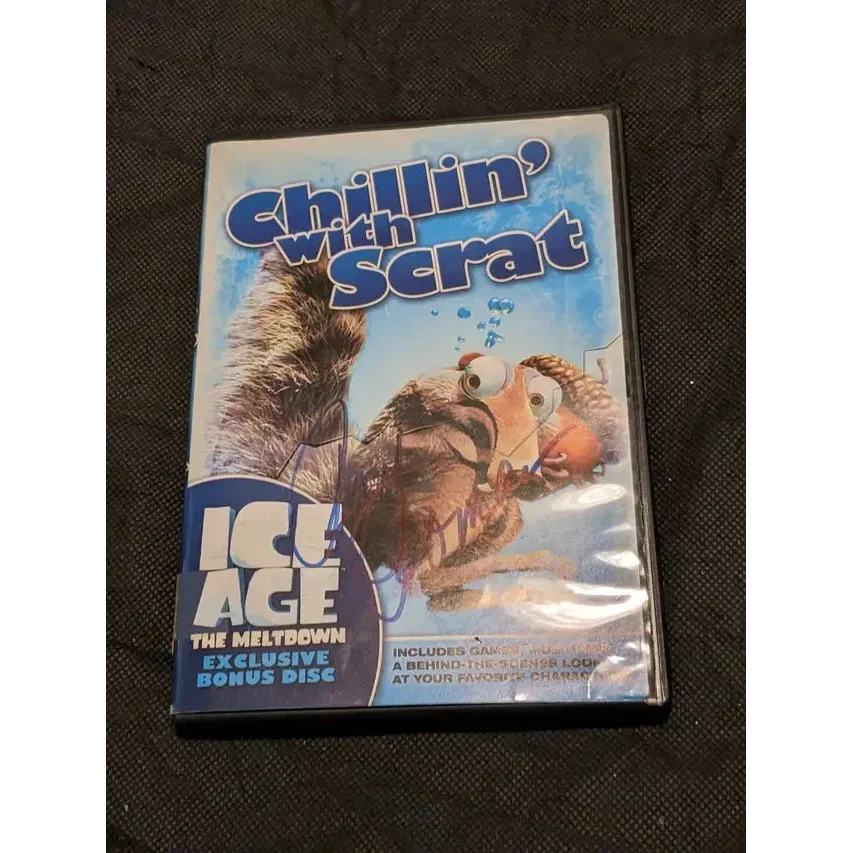Ray Romano Chillin with Scrat signed DVD sleeve featuring Ice Age Meltdown bonus disc