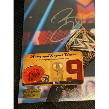 Signed sports memorabilia with authentication from Real Deal Autographed Bobby Lashley 8x10 Photo