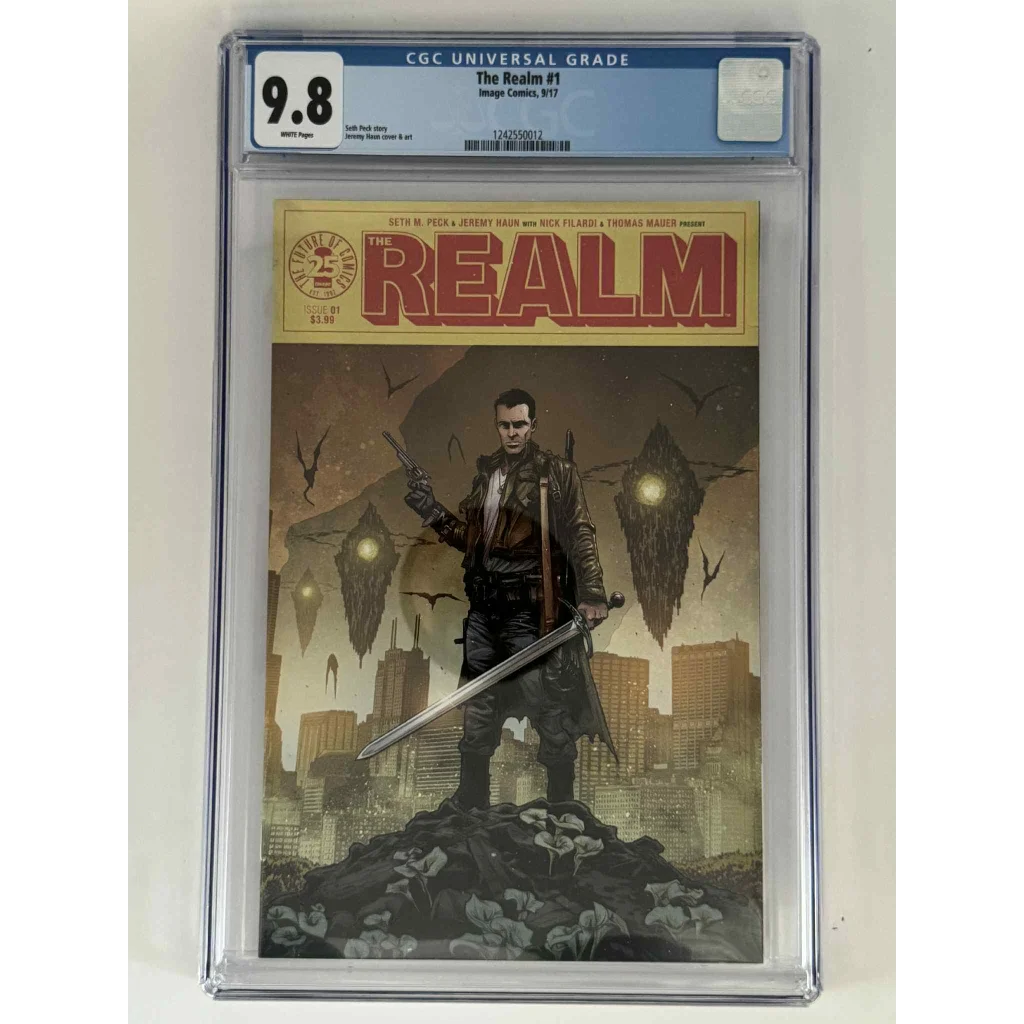 The Realm #1 CGC 9.8 blue label variant cover comic book