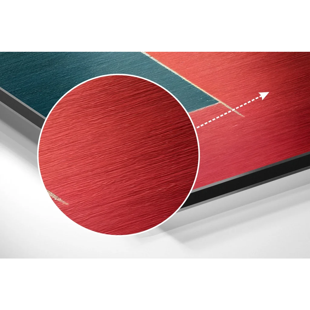 glass wall art Rectangulars Brushed Aluminum Dibond Wall Art