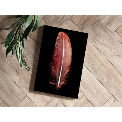Stunning Copper Feather Insigne Aluminum Prints | Modern Wall Art Decor | vintageantiquesgifts.com