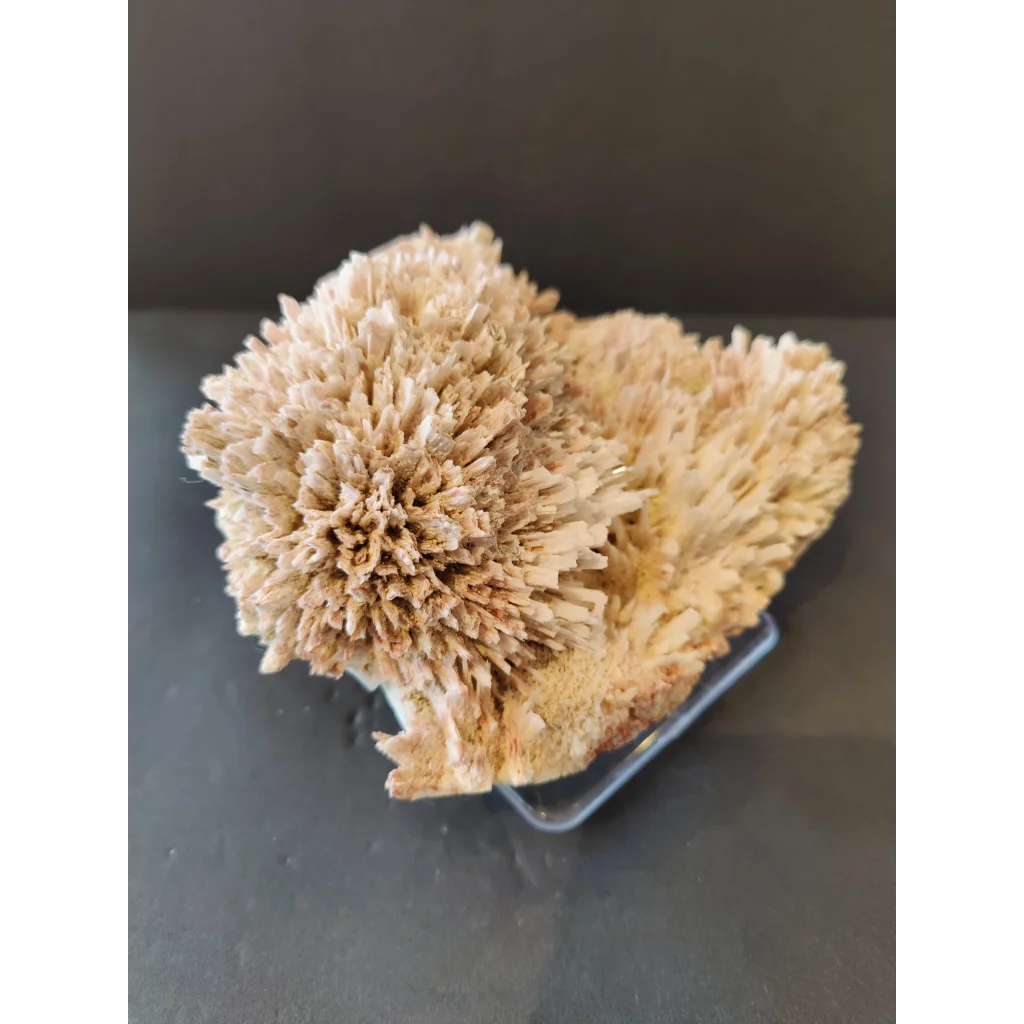 Red mordenite with stilbite specimen 1309g on clear stand