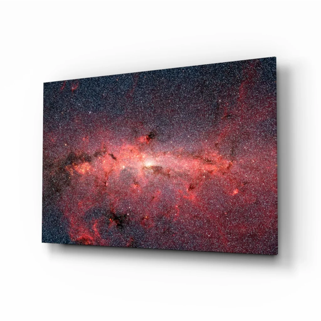 Cosmic Red Nebula Canvas Wall Art Print | Insigneart USA | vintageantiquesgifts.com