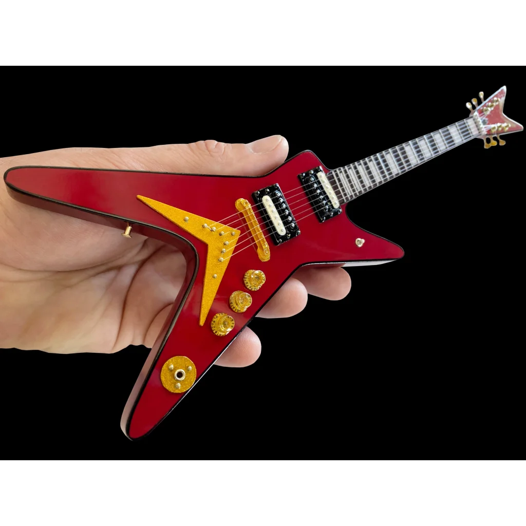 Red Axe Heaven® Rocker Dean ML guitar with Flying V design