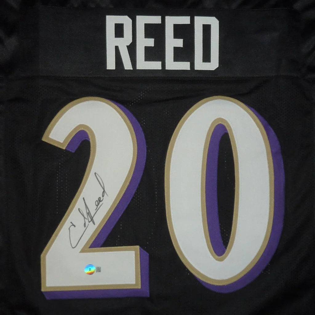 Reed autographed Baltimore custom jersey with number 20