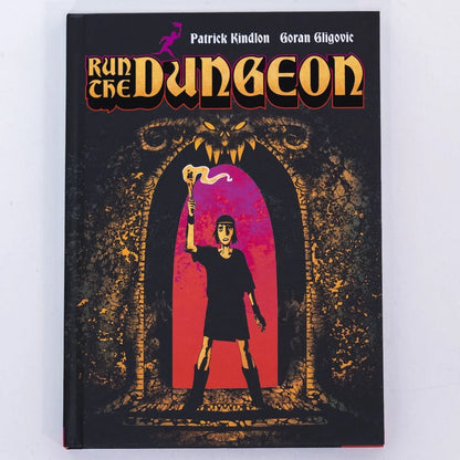 Relst’s Endless Dungeon Defense Family Graphic Novel with dark cover and torch scene