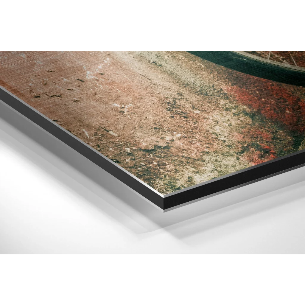 Retro Bcycle Brushed Aluminium Dibond Wall Art