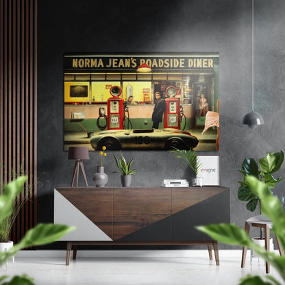 Vintage Industrial Art on Brushed Aluminium Dibond | Insigneart USA | vintageantiquesgifts.com