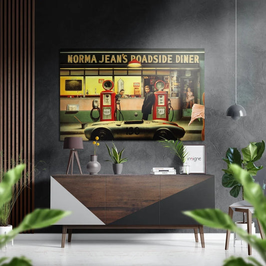 Vintage Industrial Art on Brushed Aluminium Dibond | Insigneart USA | vintageantiquesgifts.com