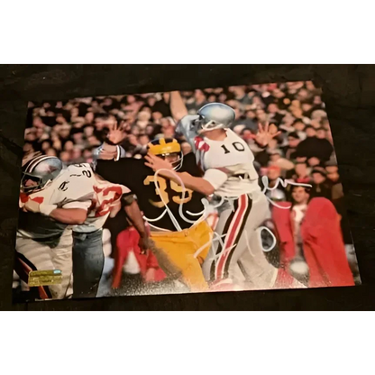 Autographed Rex Kern auto signed 8x10 football action photo for trading card