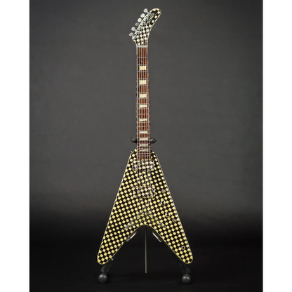 Rick Nielsen Checkered V Miniature Guitar by Axe Heaven®