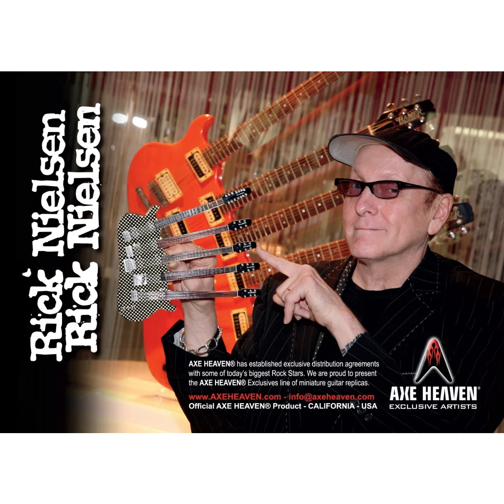 Red Axe Heaven officially licensed Rick Nielsen guitar replica collectible